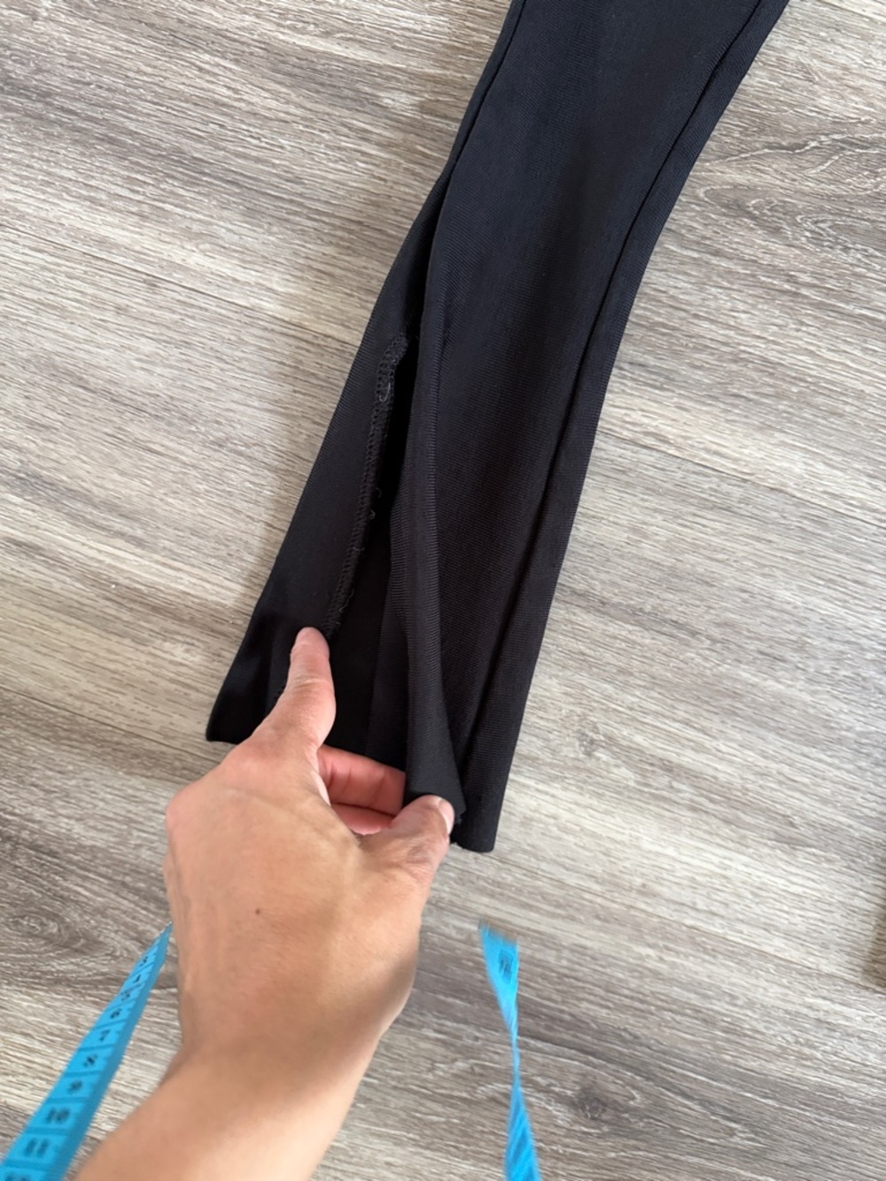 House of CB Black Bootcut Mid Waist Pants Split Hem Size XS - Picture 3 of 6